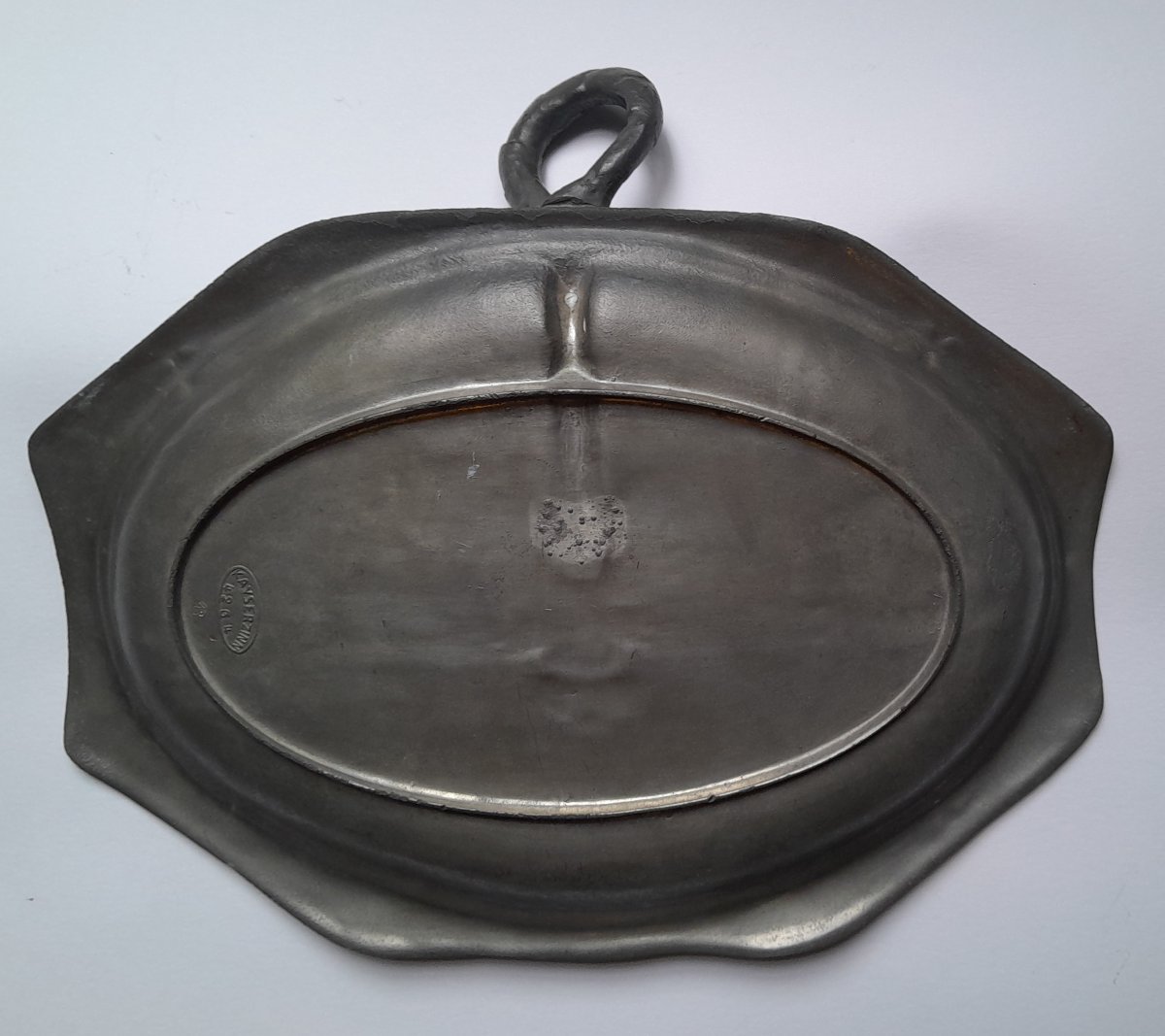 Kayserzinn, Art Nouveau Dragonfly Trinket Dish -photo-3