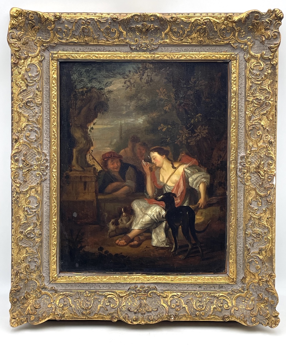 La Joueuse De Luth  ou mangeuse d'huître attribué à Carel de MOOR 
