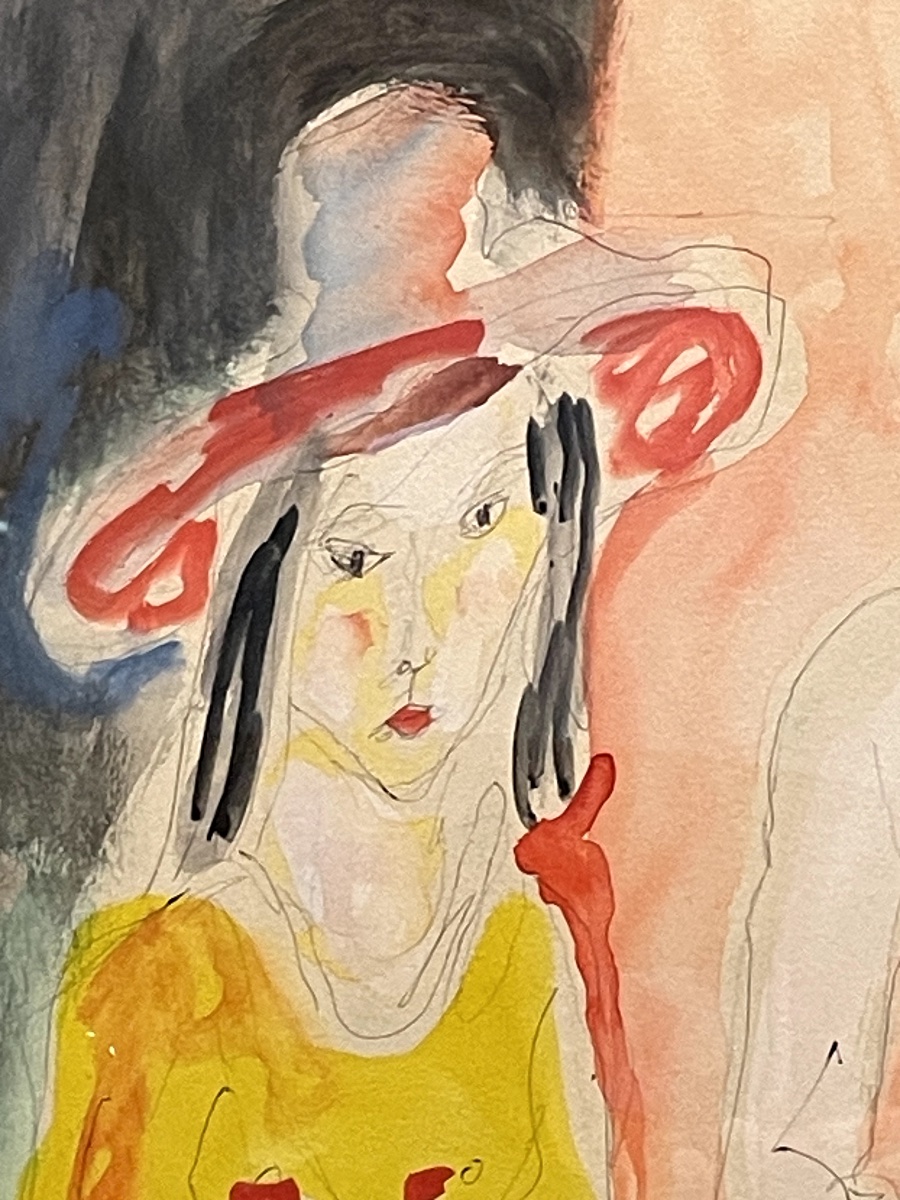 André LEVE HOME ( 1917 ) composition: personnages et cheval-photo-2