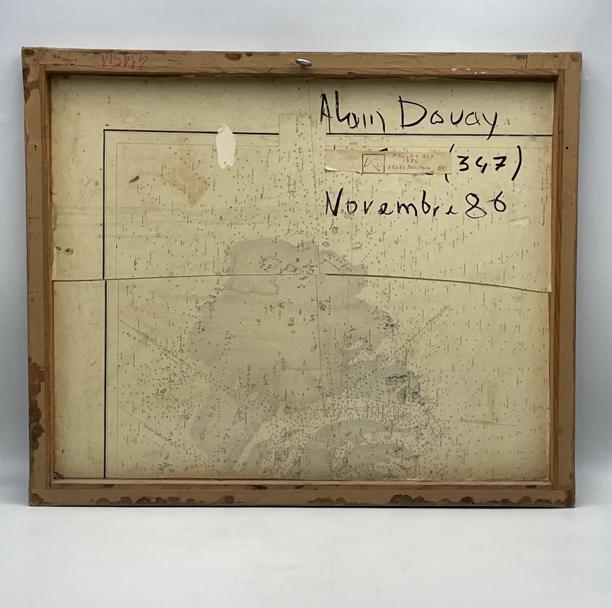 Alain Douay "scène de théatre " daté au dos 1986-photo-4