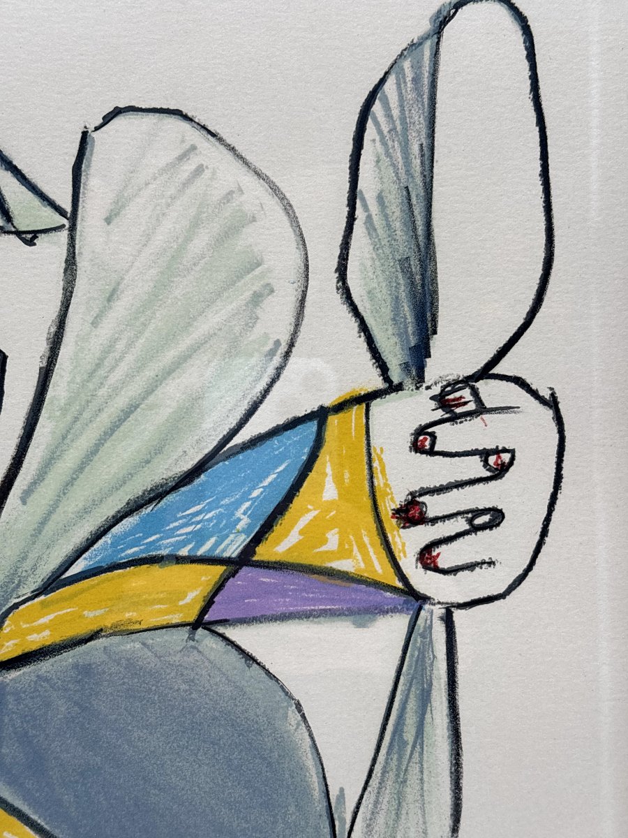 "femme se poudrant" d'après Pablo Picasso -photo-3