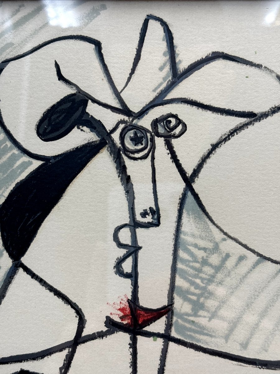 "femme se poudrant" d'après Pablo Picasso -photo-1