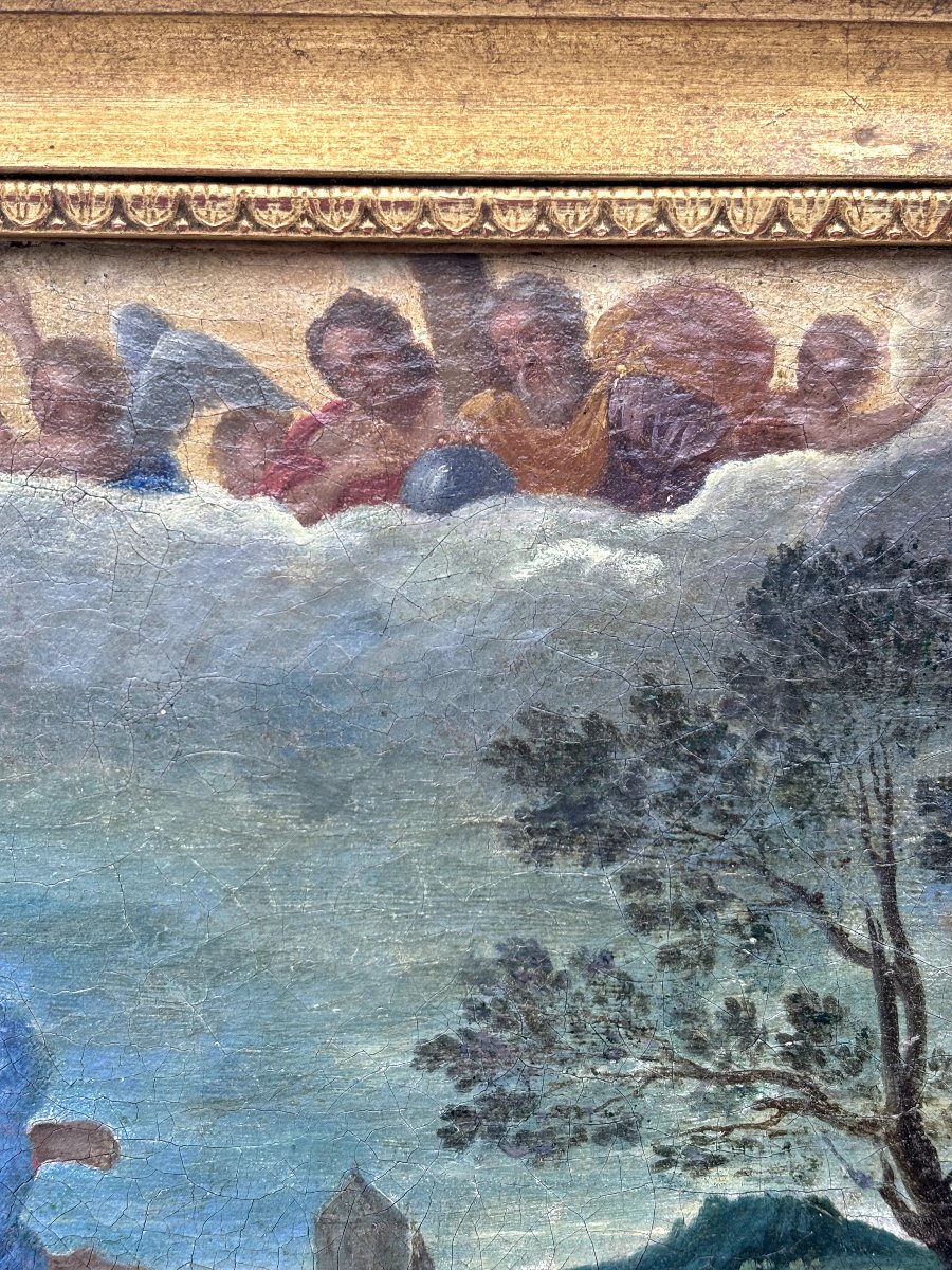 La lapidation de Saint - Etienne école française du XVII ème -photo-4