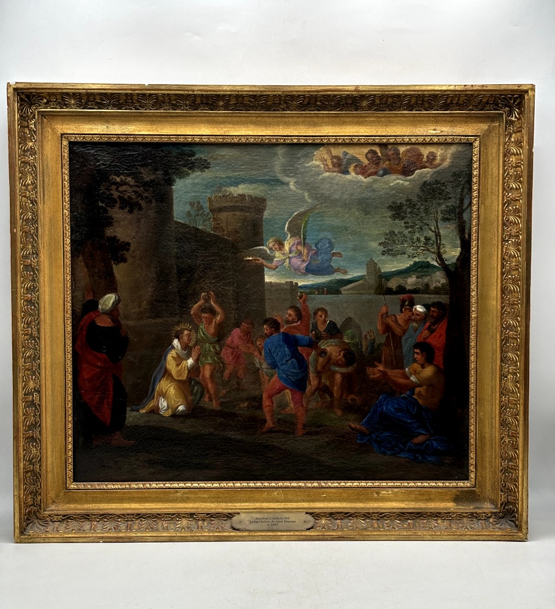 La lapidation de Saint - Etienne école française du XVII ème 