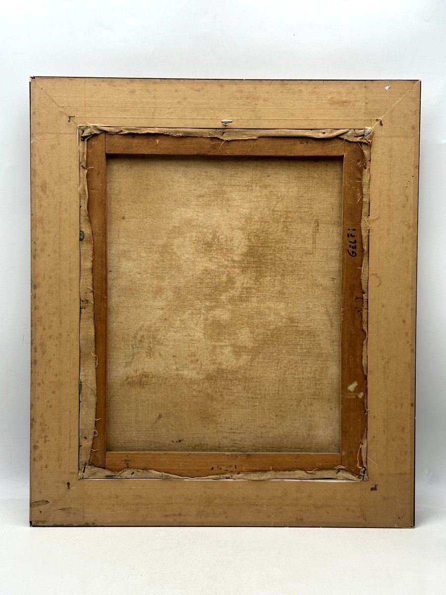 J. M . ANDRIEU ( XXè siècle ) Jeune fille en robe blanche -photo-1