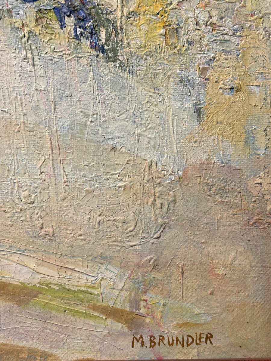  "Cabine rayée à Bernières sur Mer" attribué à Michelle BRUNDLER -photo-4