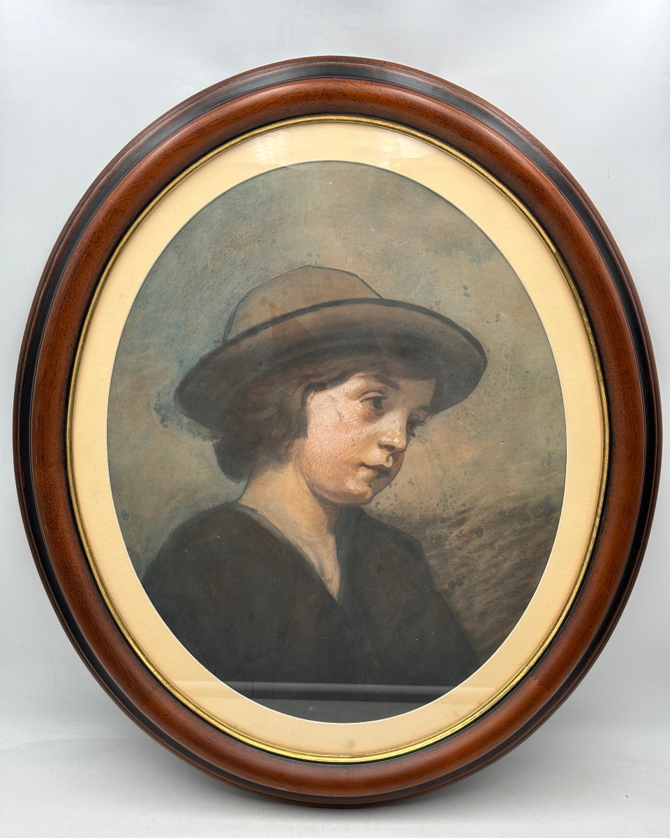 Portrait de jeune fille au chapeau 