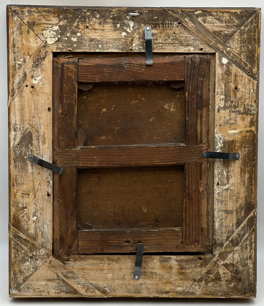 Vierge en prière, Ecole de la fin du XVIIIème, Huile sur toile.-photo-1