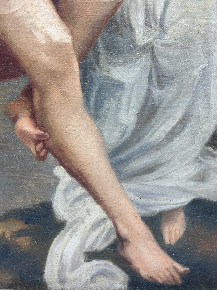 Le printemps, Huile sur toile d'après Pierre Auguste Cot-photo-2