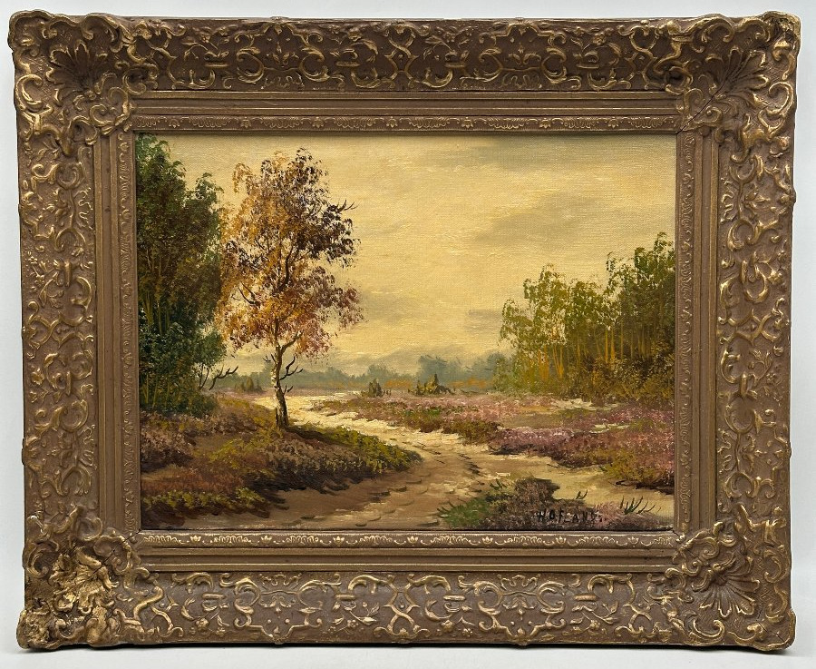 Landscape By Hofland, Oil On Canvas