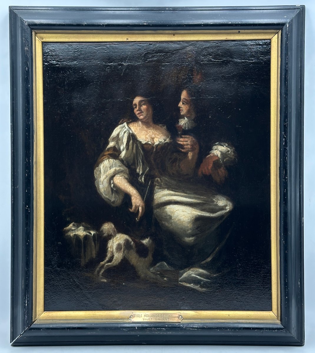 17th-century Dutch School, Gallant Scene 