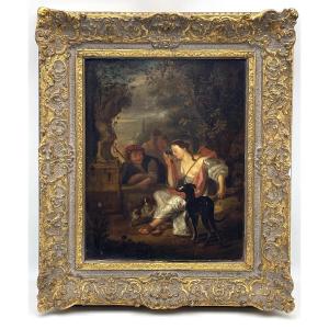 La Joueuse De Luth  ou mangeuse d'huître attribué à Carel de MOOR 
