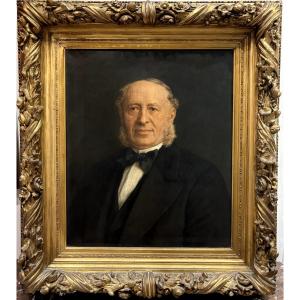 Ecole française du XIX ème siècle portrait d'homme 