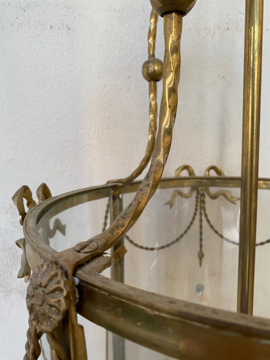 Lanterne italienne en bronze-photo-4