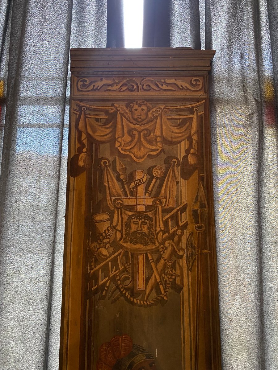 Panneau d'Aile De Théâtre Antique-photo-2