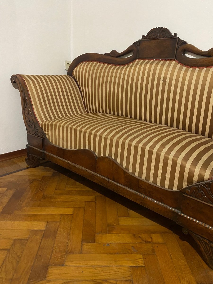 Early 20th Century Italian Sofa From The Art Nouveau Period -photo-3