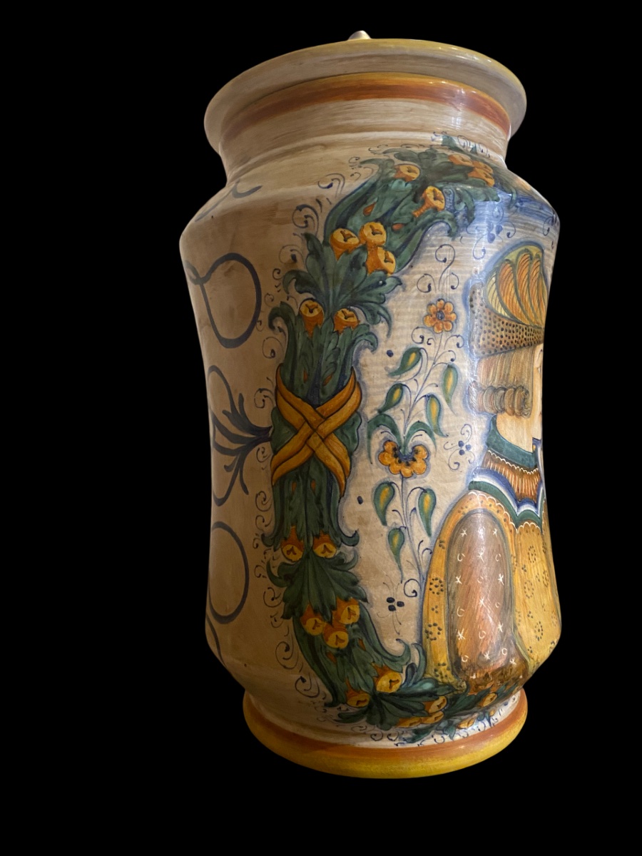 Ceramic Vase Signed Deruta From Pharmacy -photo-4