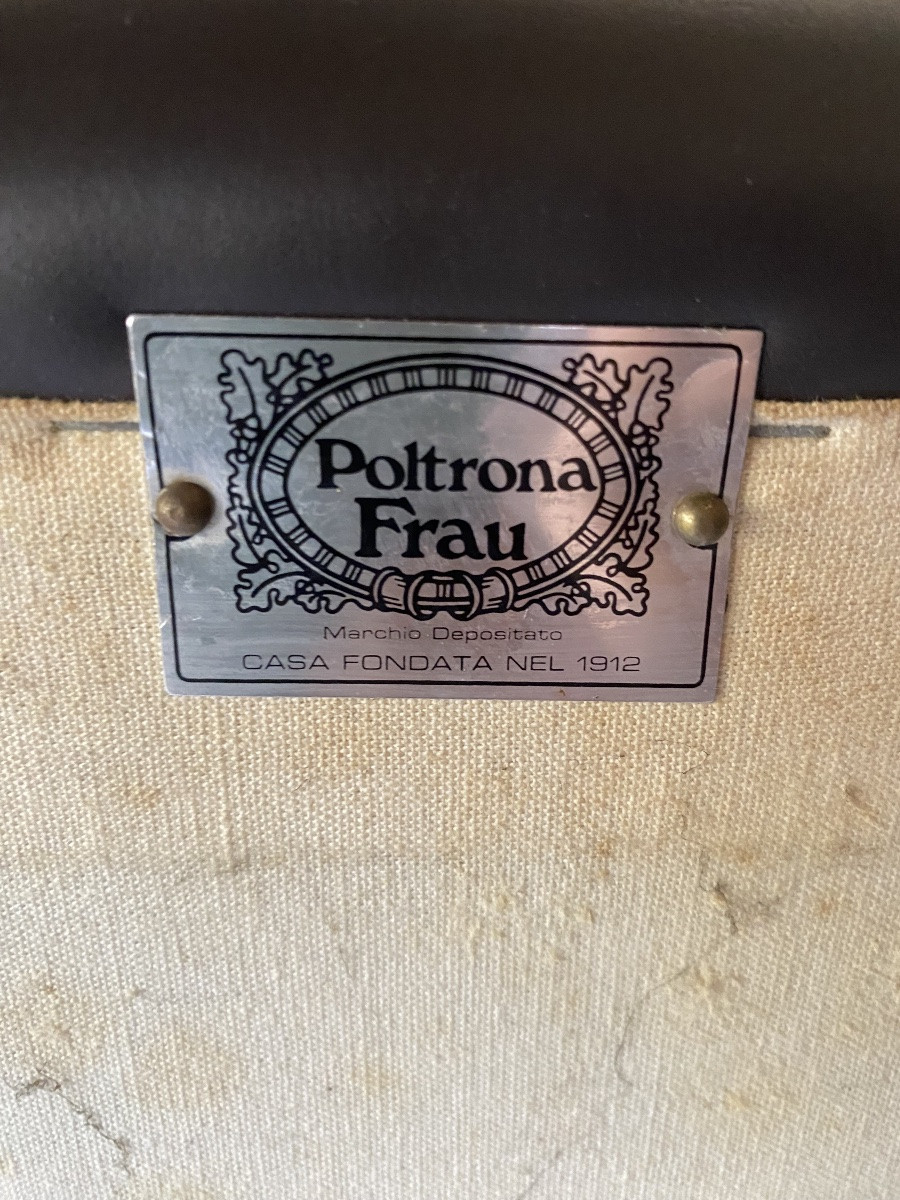 Pair Of Frau Armchairs With Footrest-photo-3