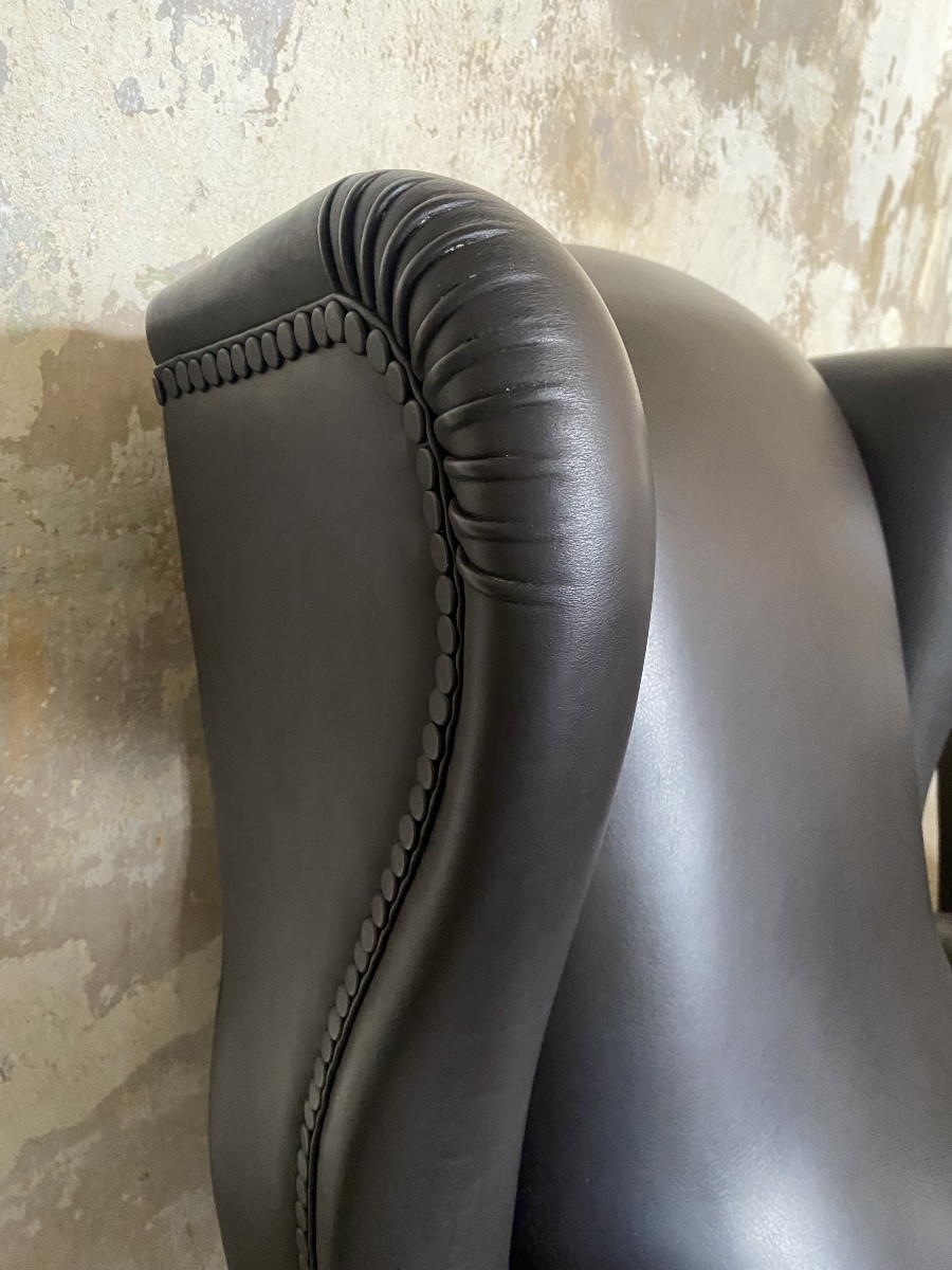 Pair Of Frau Armchairs With Footrest-photo-2