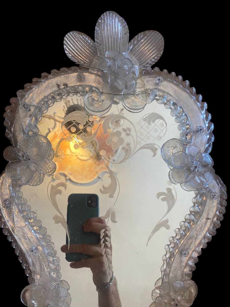 paire de miroirs vénitiens-photo-2