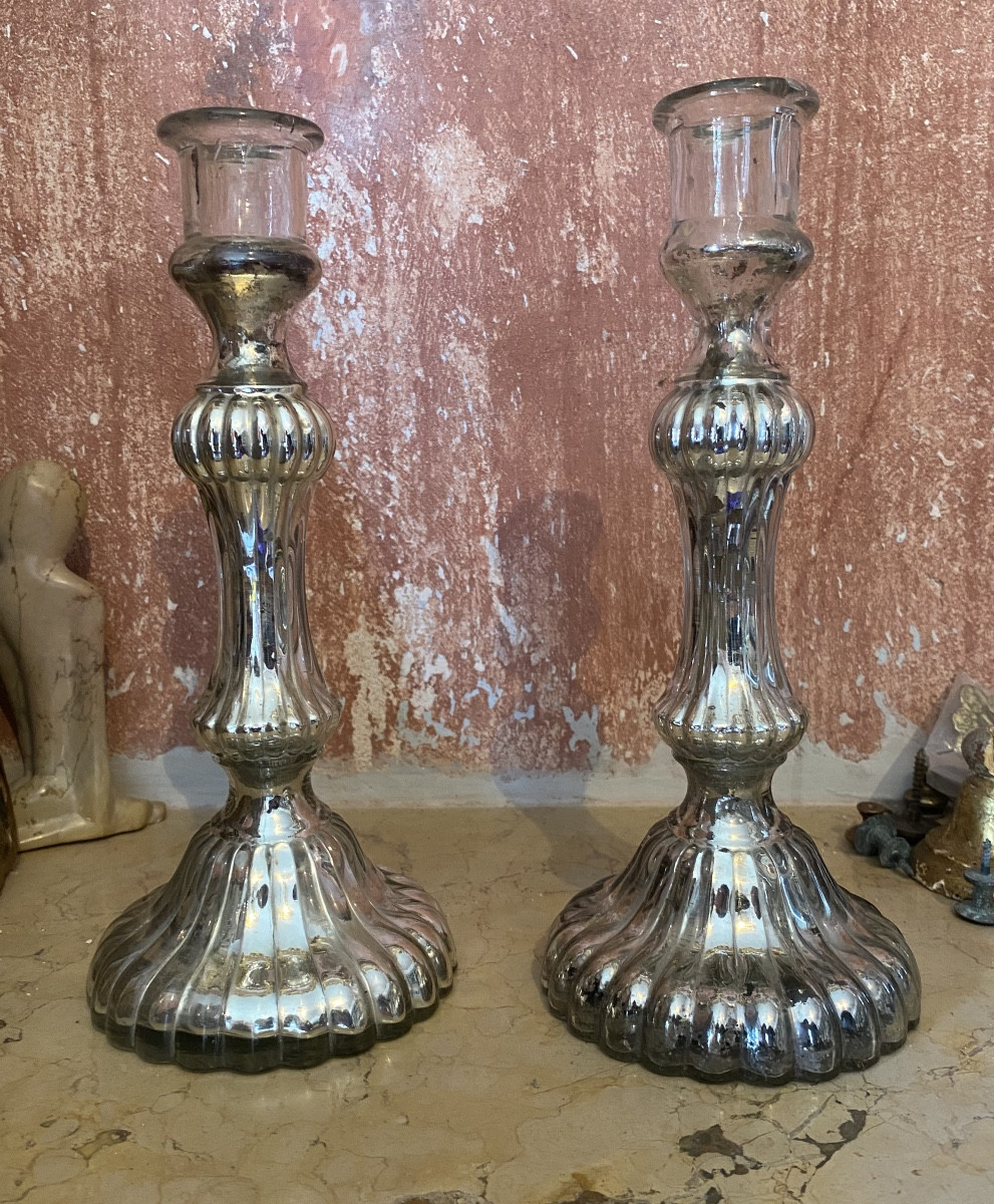 A Pair Of Late 19th-century Candle Holders 