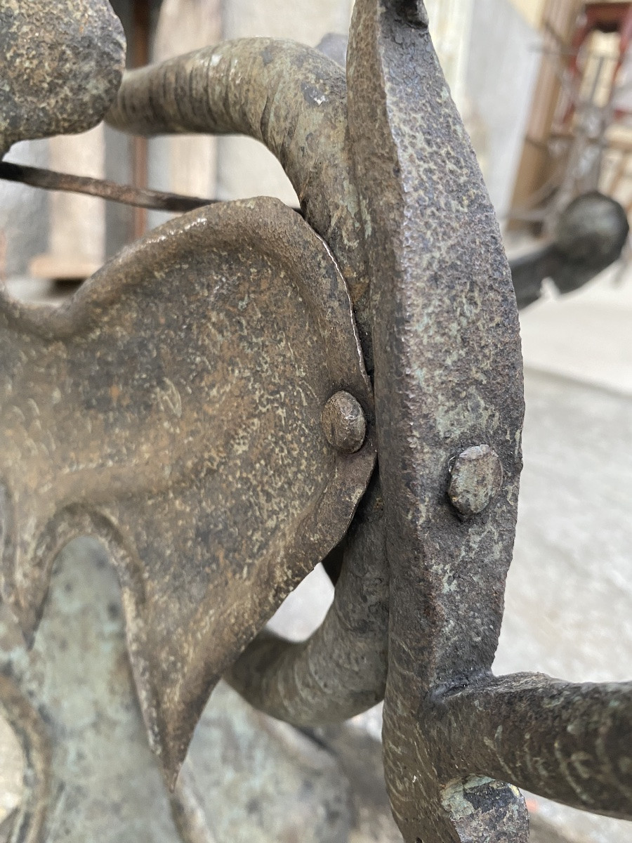 Enseigne en fer forgé du début des années 1900-photo-3