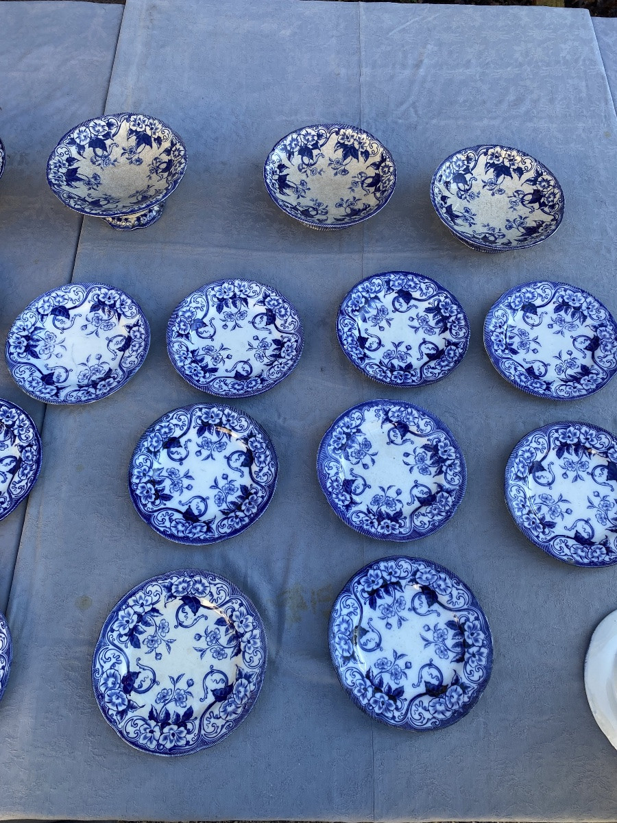 Assiettes et supports en faïence de Creil-Monterreau-photo-4