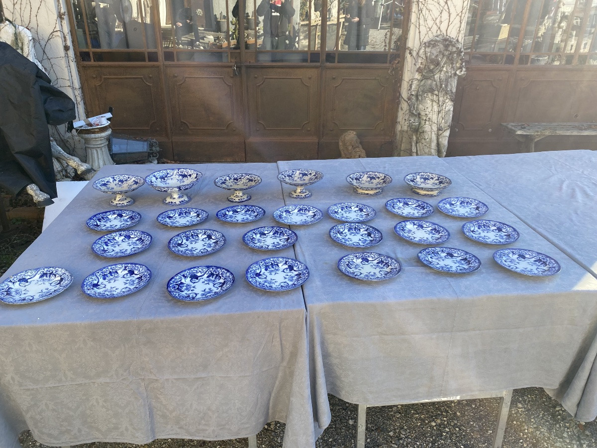 Assiettes et supports en faïence de Creil-Monterreau-photo-1