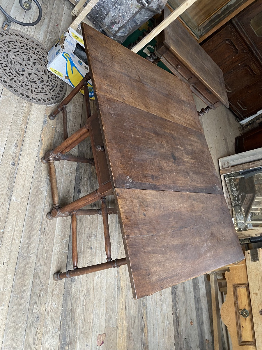 19th-century Gate-shaped Table -photo-1