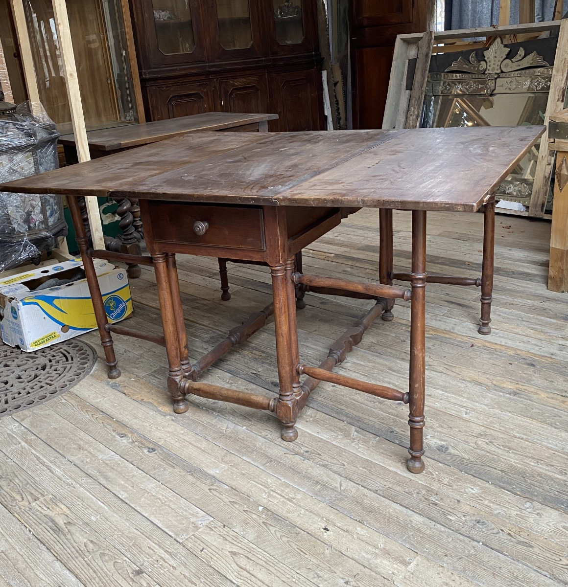 19th-century Gate-shaped Table 