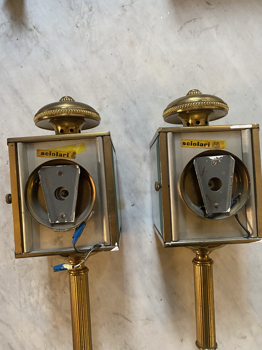 A Pair Of Wall Lamps By Gaetano Sciolari -photo-1