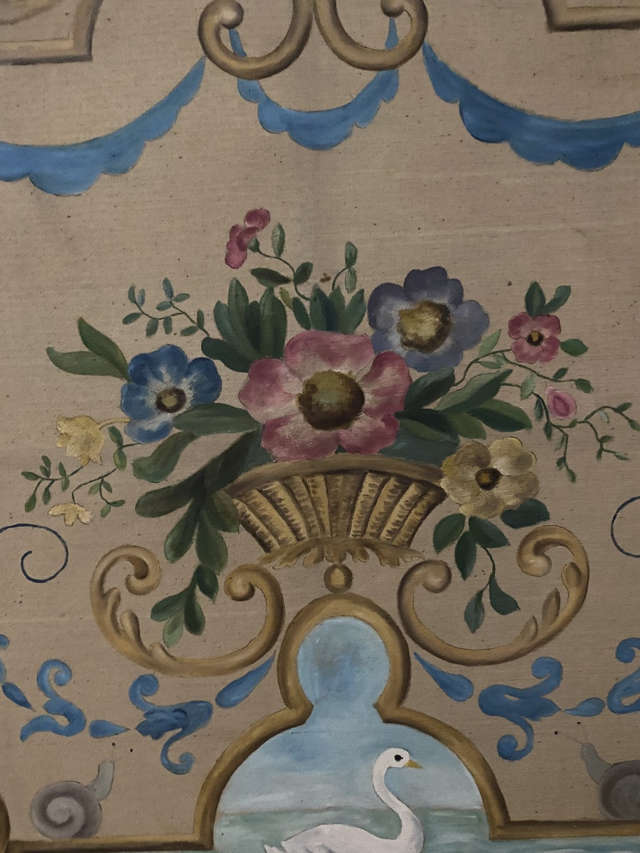 Three Piedmontese (italy) Door-hanging Paintings -photo-4