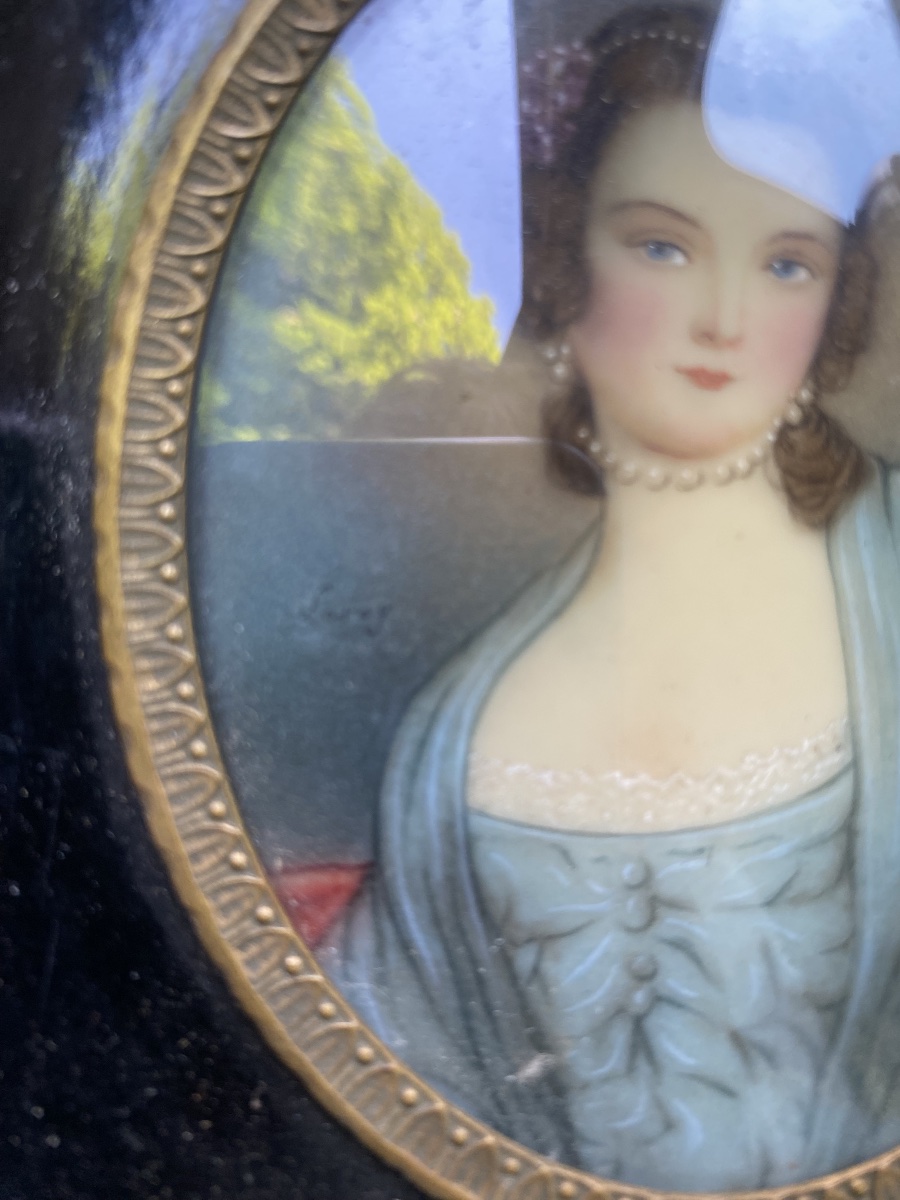 Triptyque miniature du XIXe siècle-photo-2