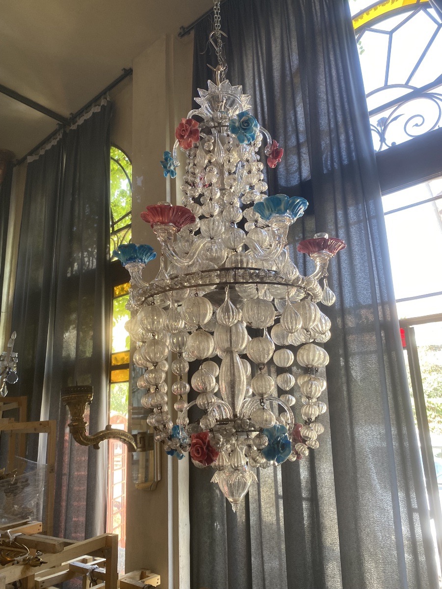 Lustre vénitien du début du XXe siècle