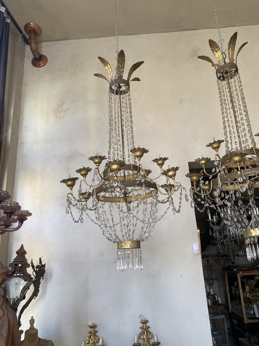 Pair Of Empire Chandeliers -photo-3