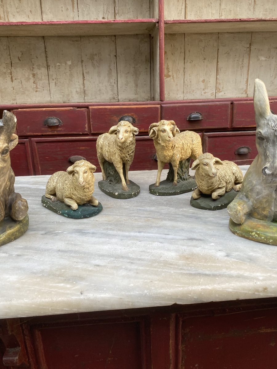 Plaster Nativity Scene From The Early 1900s -photo-3