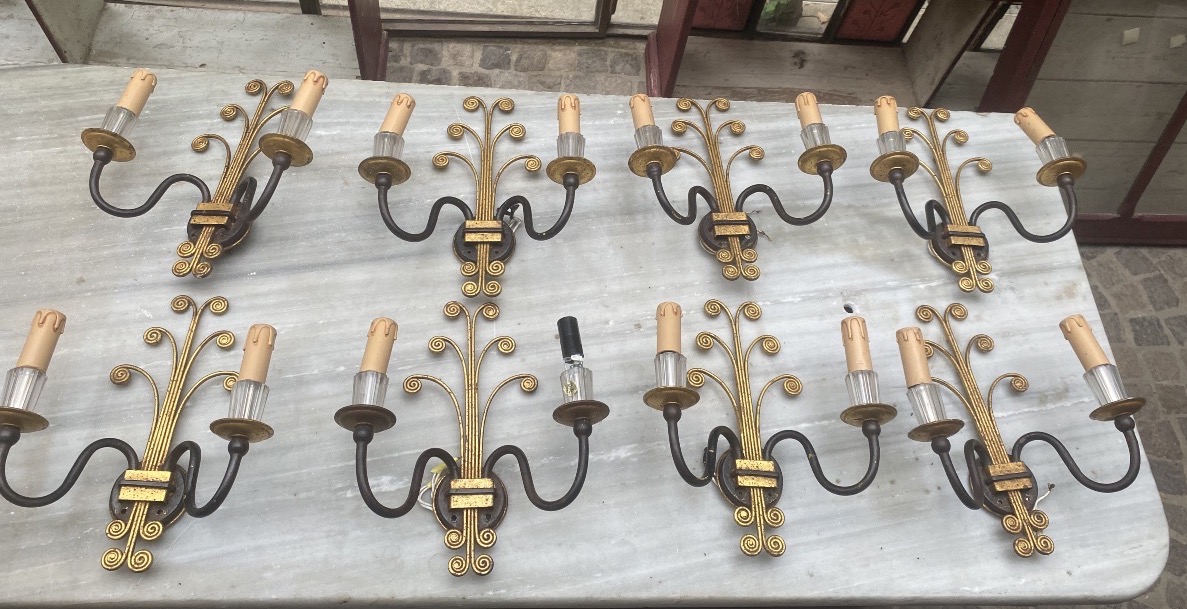 8 Italian Wall Sconces From Banci Firenze 