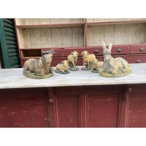 Plaster Nativity Scene From The Early 1900s