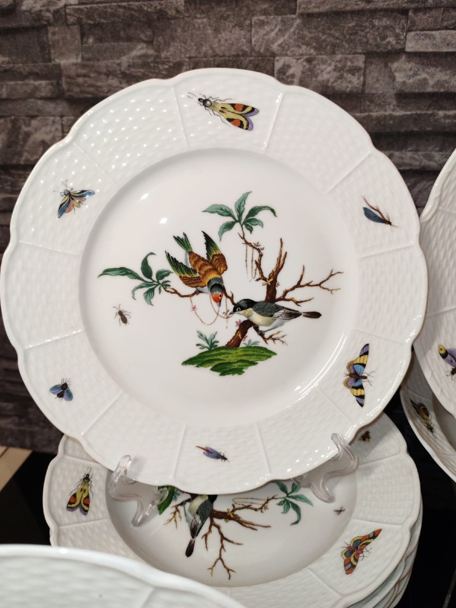 Raynaud Limoges Meissen Birds 56-piece Dinner Service -photo-4