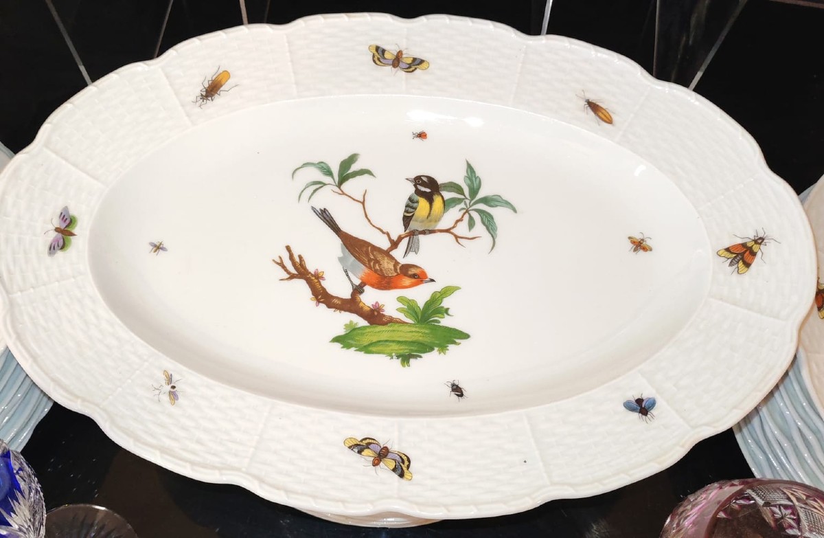 Raynaud Limoges Meissen Birds 56-piece Dinner Service -photo-4