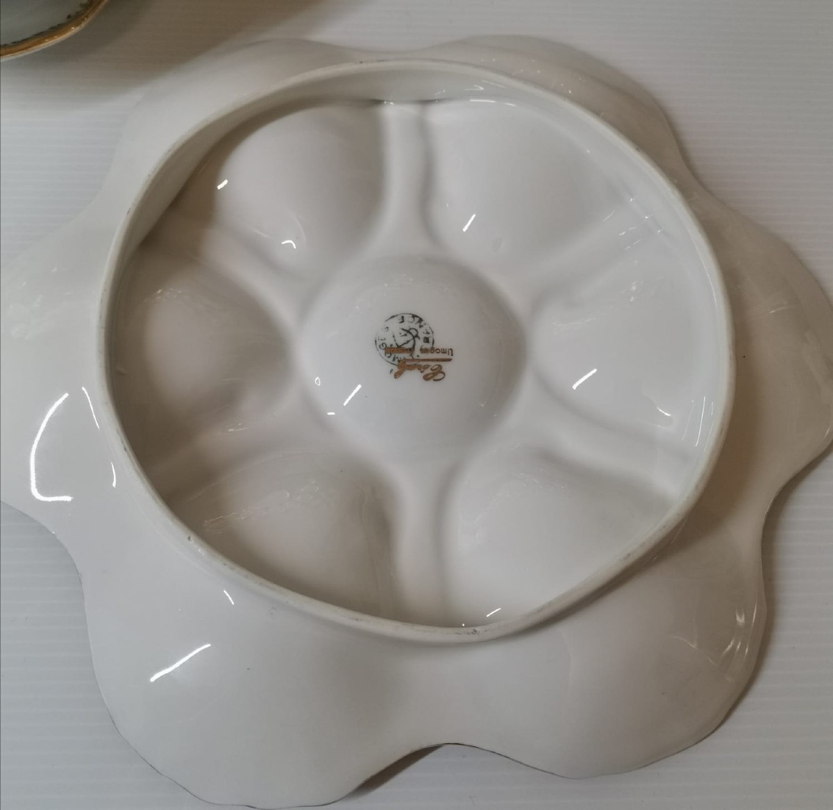 Limoges service à huîtres -photo-5