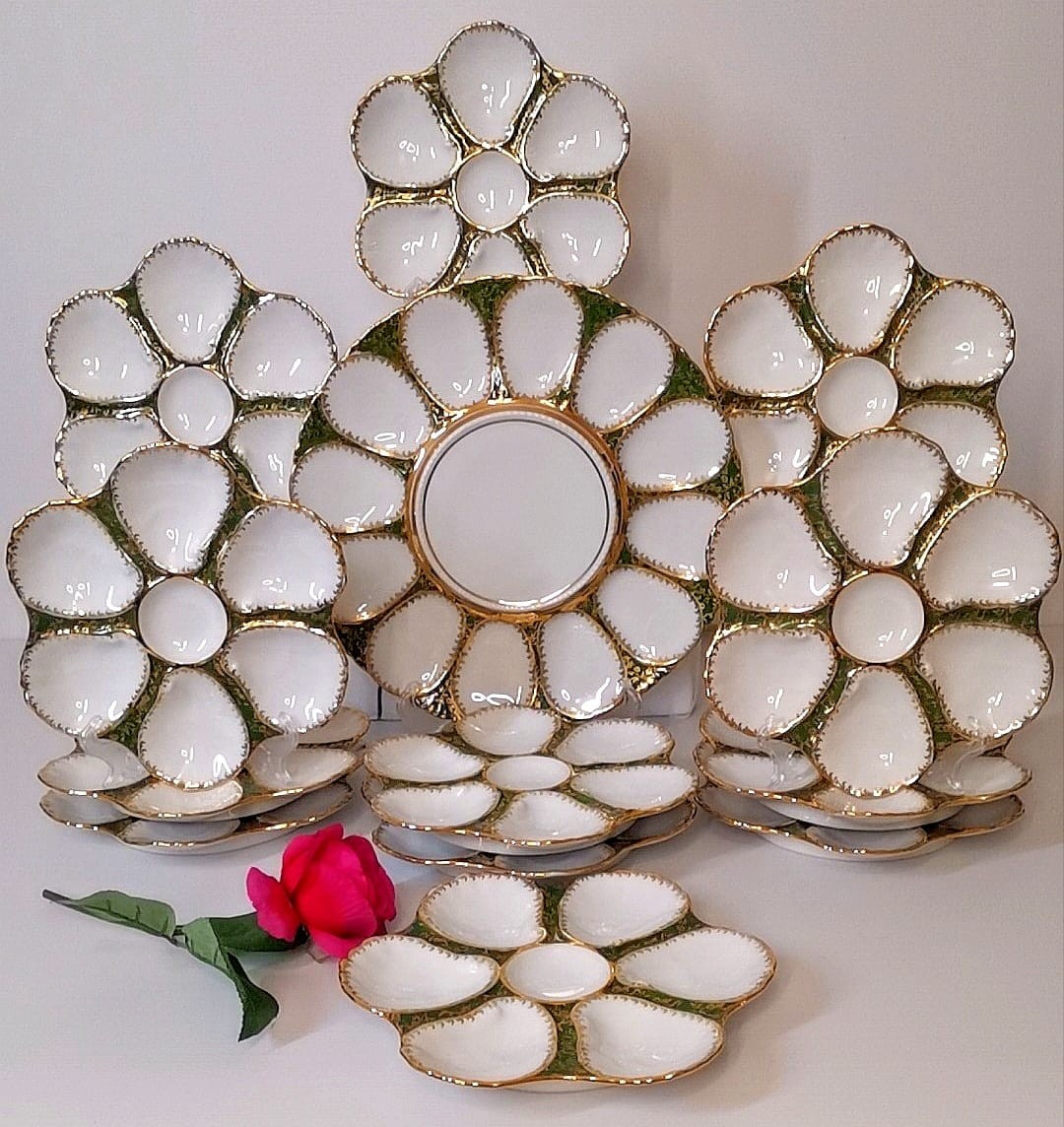 Limoges service à huîtres 
