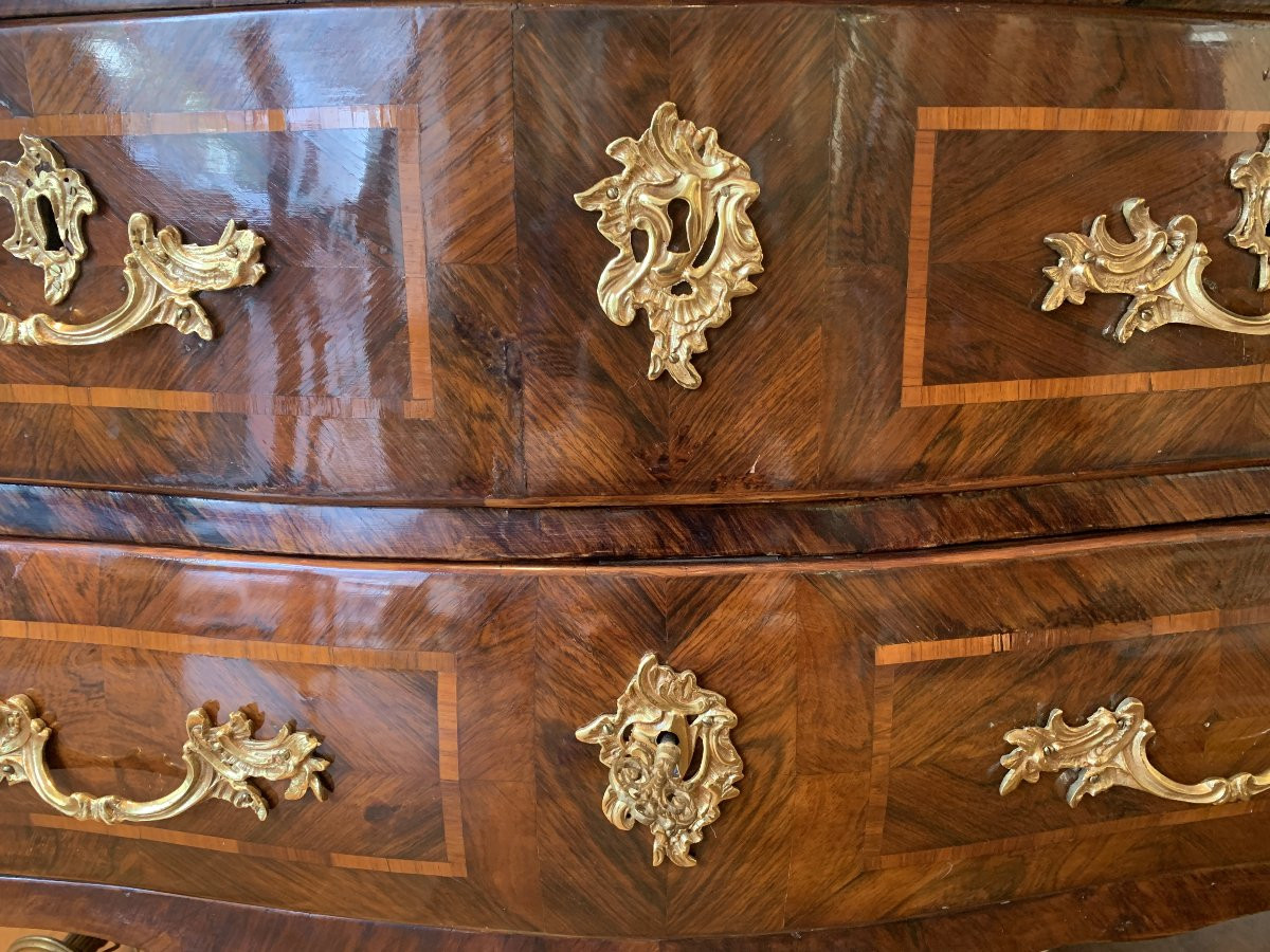 Louis XV Chest Of Drawers Stamped By Chevallier, 18th Century-photo-2