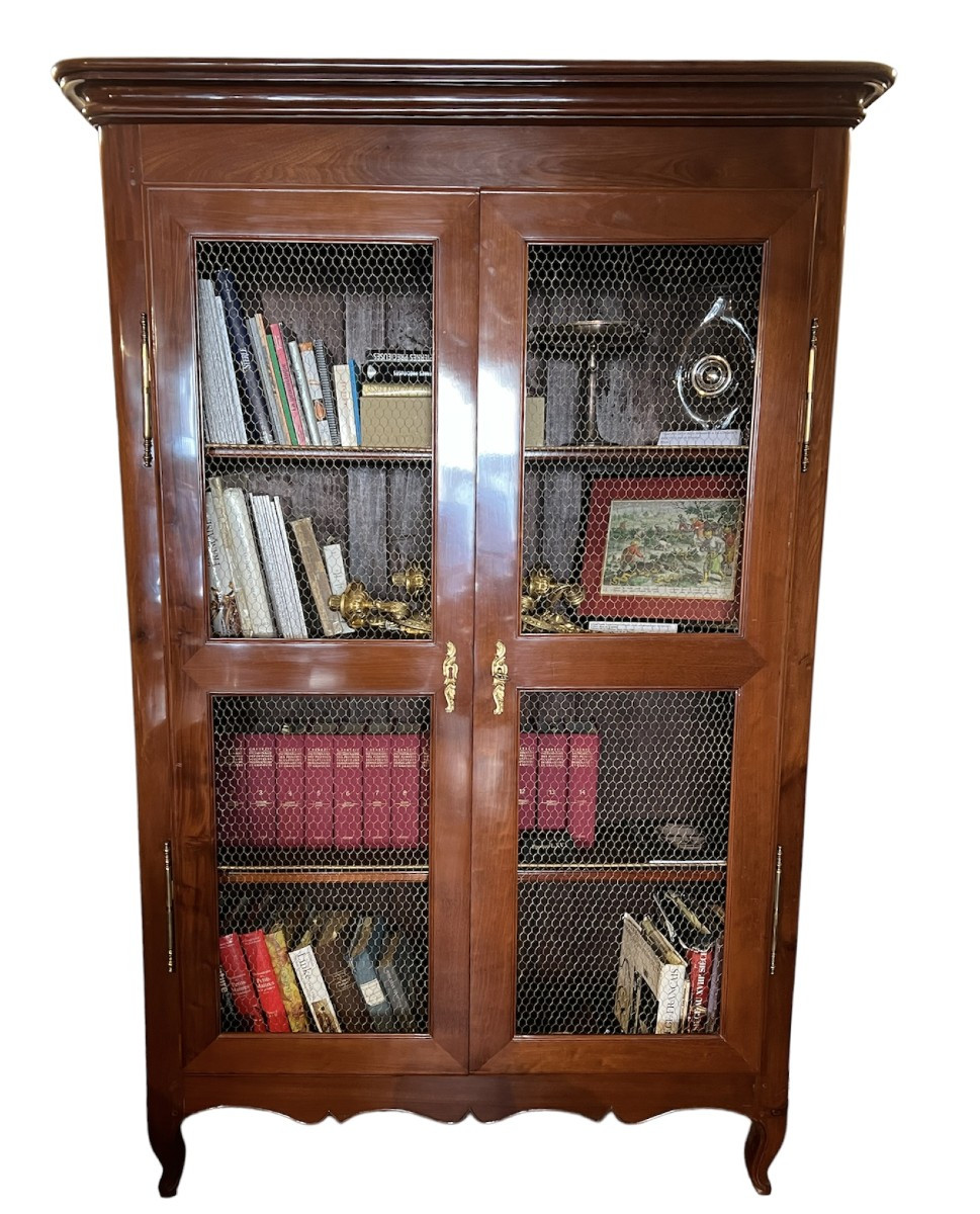 Transition Period Bookcase In Cuban Mahogany