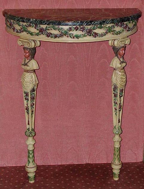 A Pair Of Italian Lacquered Wood Console-photo-2