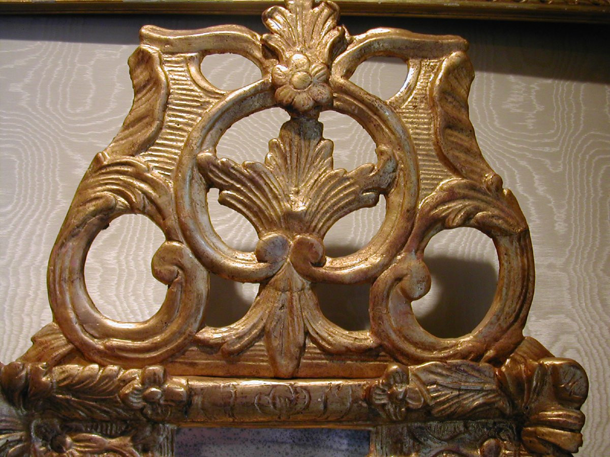 Small Mirror In Carved And Gilded Wood-photo-4