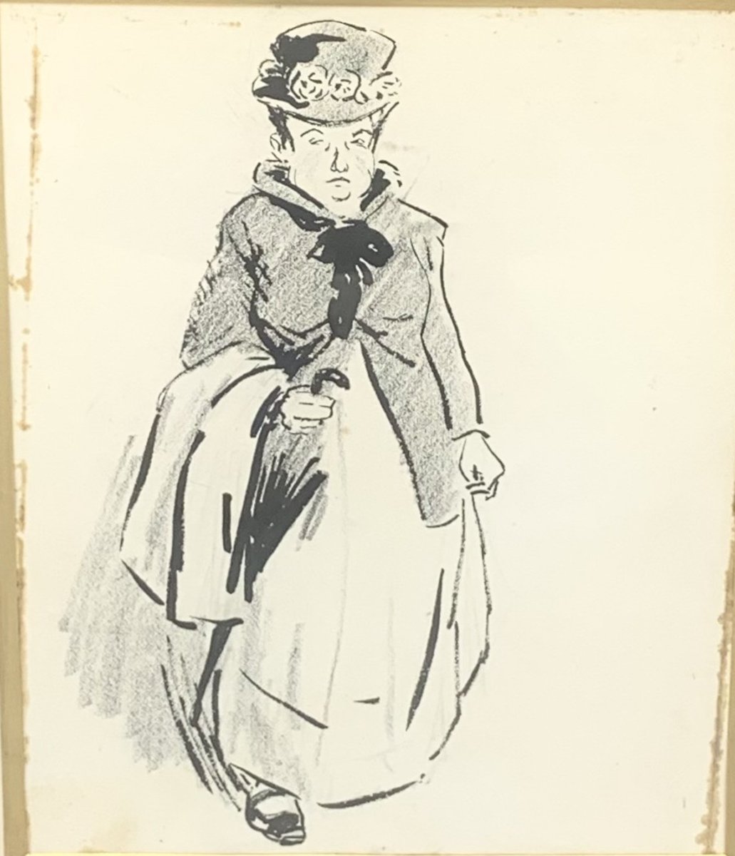 The Untamed Shrew, Théodore Van Elsen, Drawing 1930s-photo-2