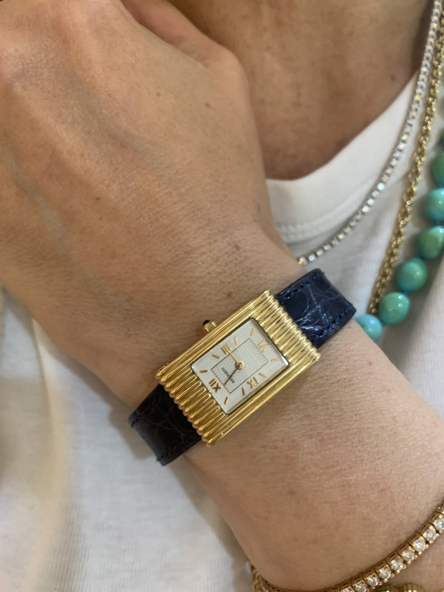 Boucheron Reflet Small 18 Carats Yellow Gold Watch-photo-2