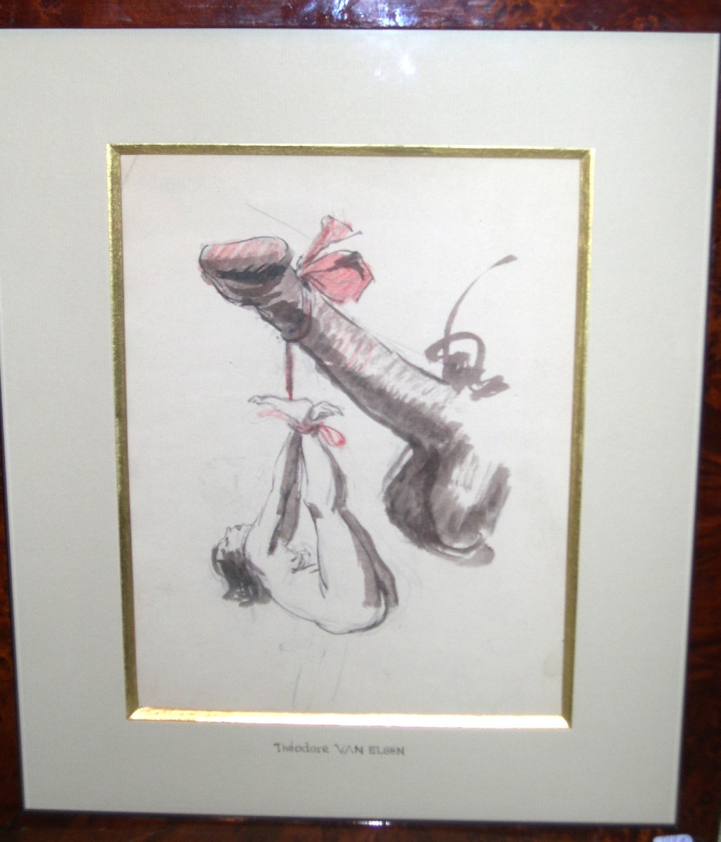 La Balançoire de ses Rêves, Théodore Van Elsen, Dessin Années 30