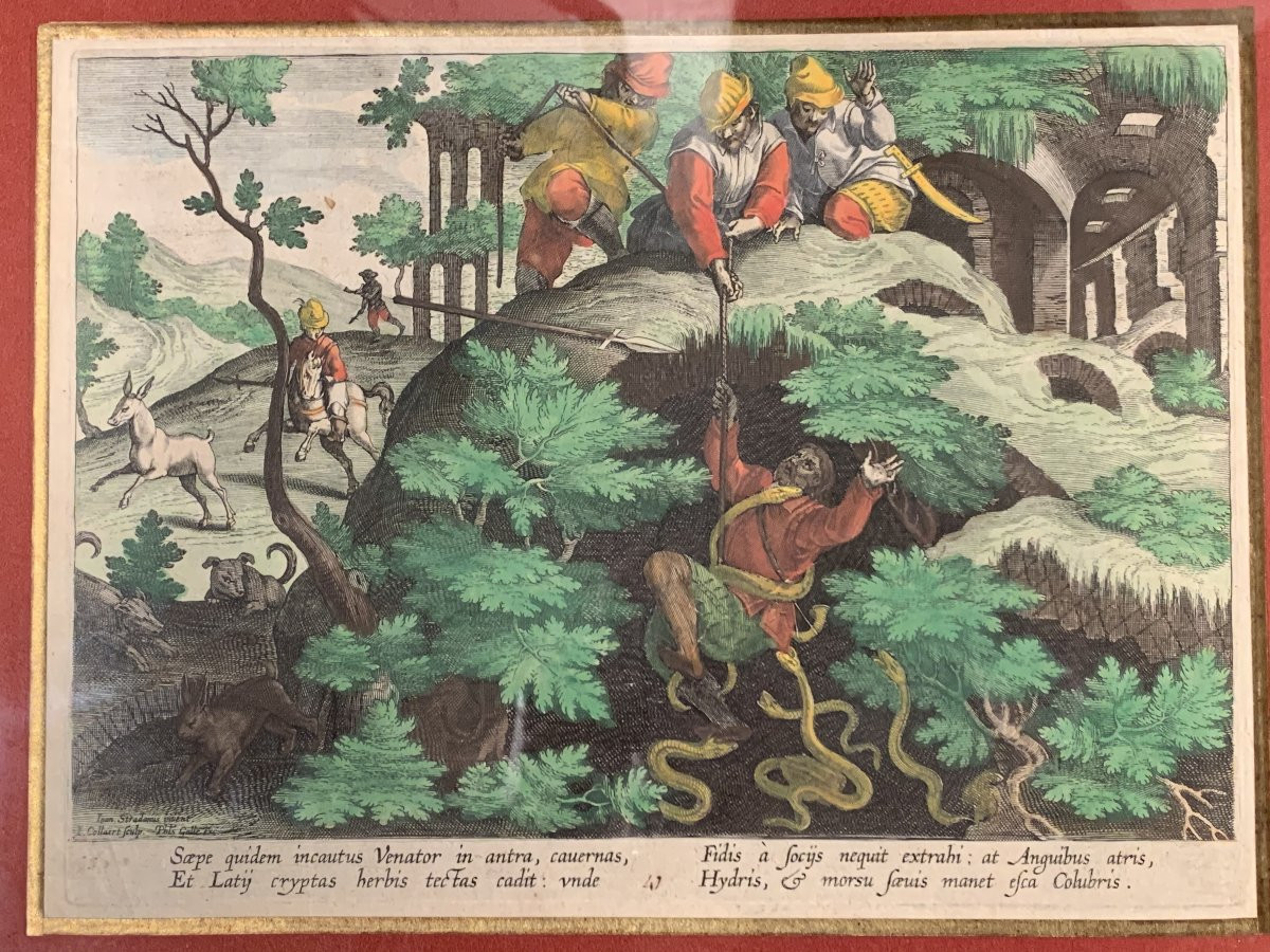 Engraving: The Ibex Hunting With Snakes-photo-3